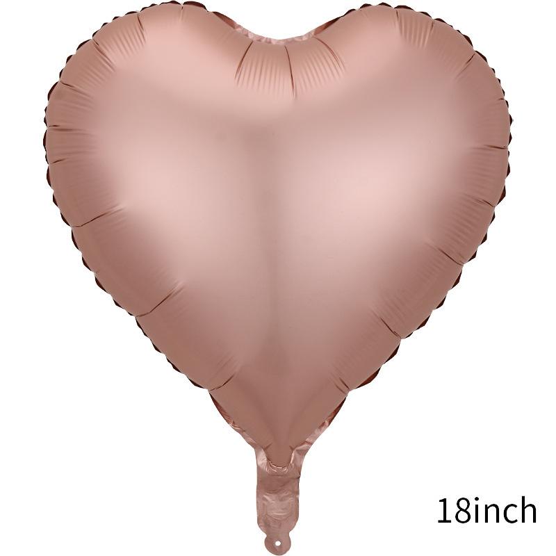 18 Inch Metallic Color Love Balloon Pentagram Aluminum Film Balloon Wedding Party Decoration Metallic Luster Color Balloon