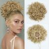 Synthetic Messy Bun Hair Piece Elastic Drawstring Loose Wave Curly Scrunchies Ponytail Hair Extensions Hair Bun For Women Use