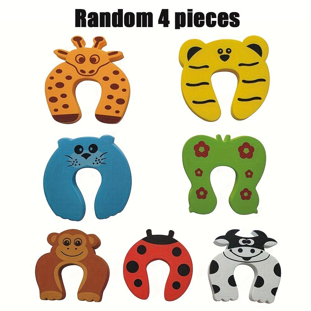 1/2/4 шт. Защита от защемления пальцев, дверной стопор, безопасный дверной зажим Кармен, детский дверной стопор, противоударный дверной инструмент, мультяшный дверной стопор