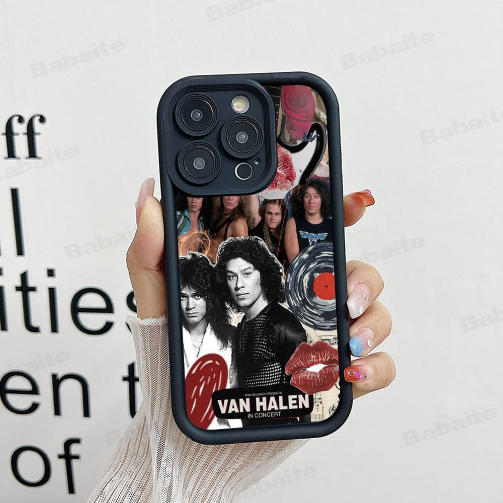 E-Eddie V-Van H-Halen Silicone Phone Case for iPhone 17 Pro Max 16 15 14 13 12 11 Plus 17 Air