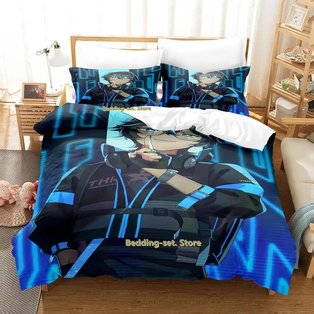 New Vtuber Axia Krone Bedding Set Single Twin Full Queen King Size Bed Set Adult Kid Bedroom Duvetcover Sets Anime Bed