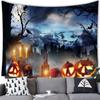 Домашний декор Хэллоуин гобелен Летучая мышь Тыква Счастливый Хэллоуин гобелен настенный декор для вечеринки фон ткань пресс-секретарь