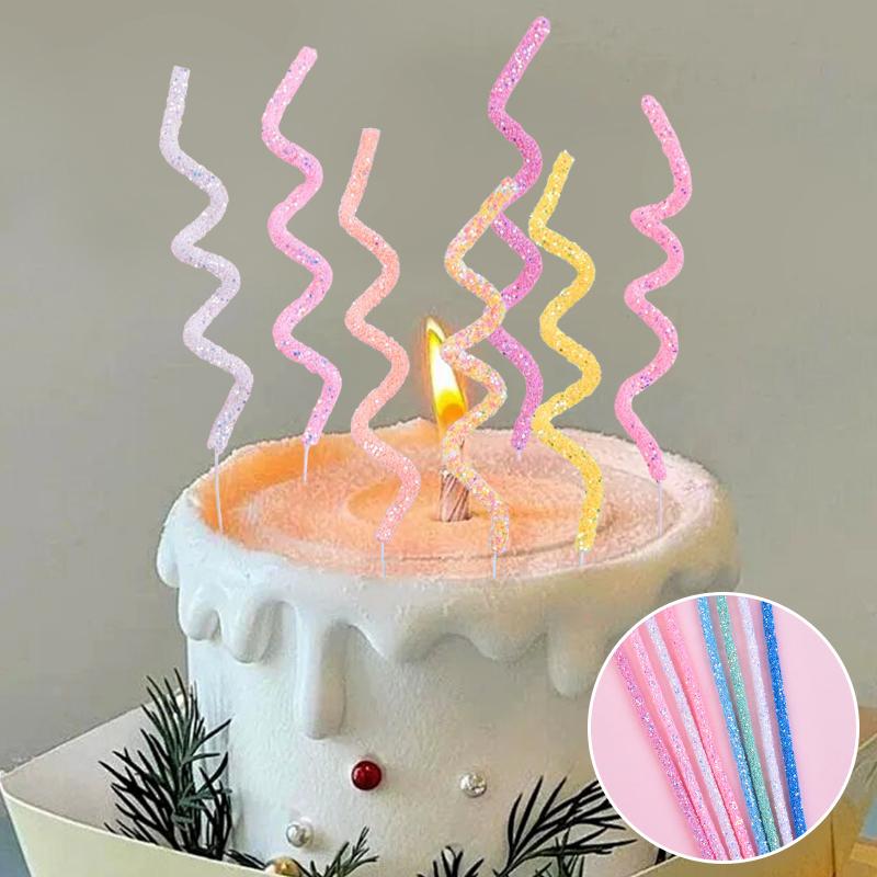 4 шт. Вырезки для украшения торта, креативные мягкие линии, украшения для торта своими руками, 3 цветовые схемы