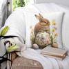 Пасхальная наволочка Милый кролик Яйца Мягкая наволочка Чехол для подушки Милый Забавный Дизайн Наволочки Для Дивана Домашний Декоративный