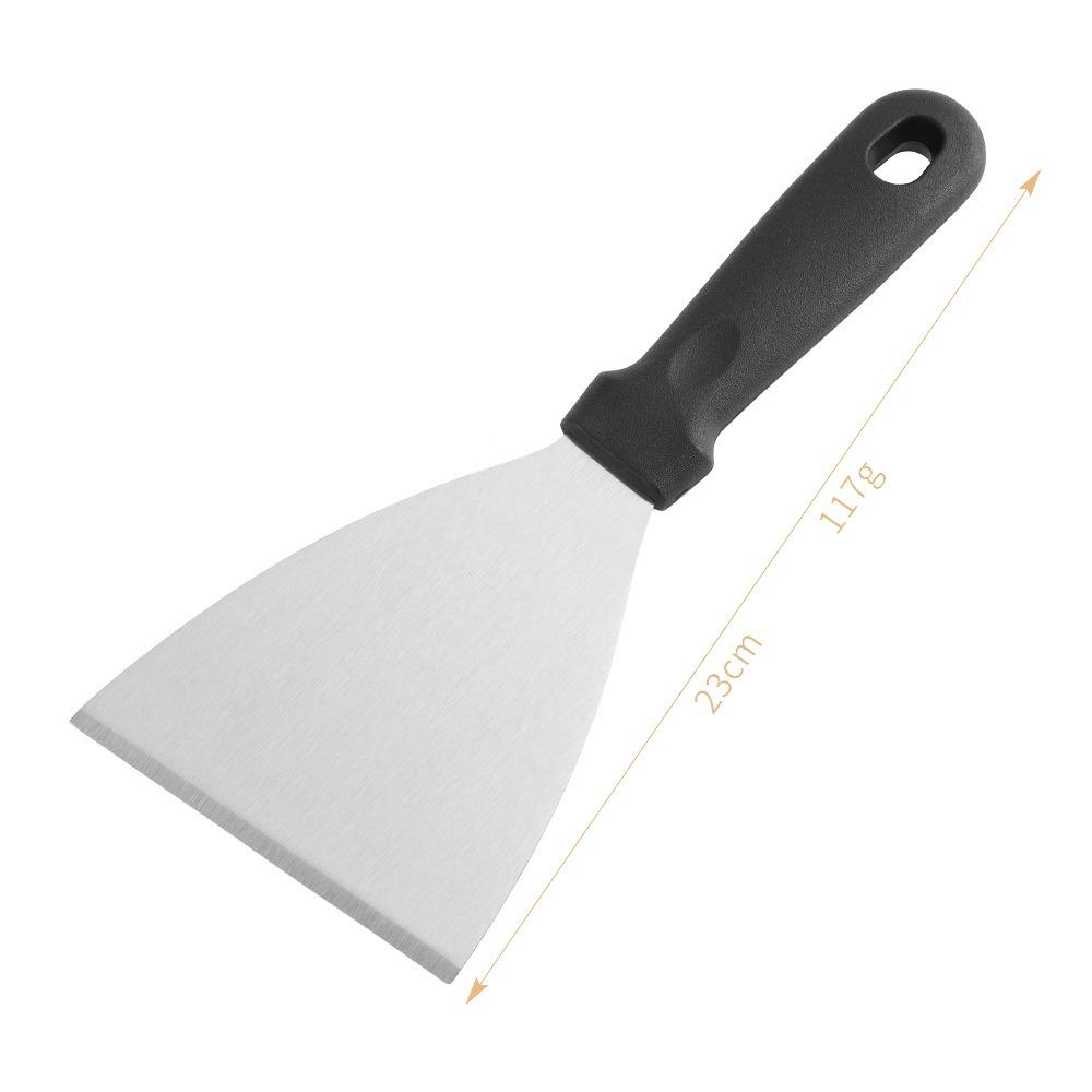 Stainless Steel Teppanyaki Scraper Non-Stick Cooking Spatula Steak Fried Shovel Outdoor BBQ