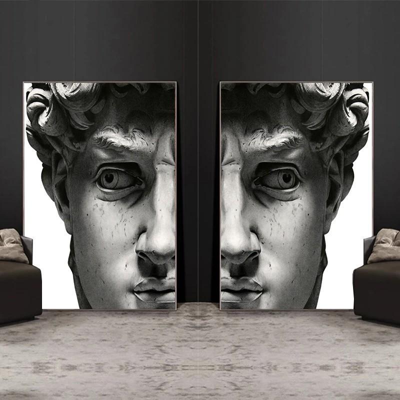 Современная скульптура, холст, живопись, граффити, художественные принты, Аполлон, мрамор, Дэвид Пополо, постеры, настенная картина для галереи, домашний декор