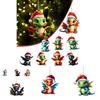 Playful Dragon Acrylic Christmas Hanging Decoration For Festive Car Interior Adornments