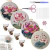 1pc Lotus Pattern DIY Embroidery Kit for Beginners