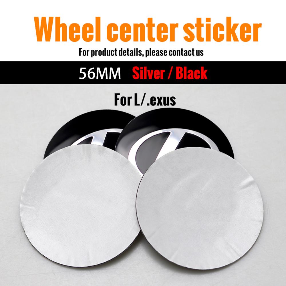 4pcs 56mm Car Wheel Center Hub Caps Cover Rim Stickers Badge For Lexus CT200H IS300H IS200 IS250 RX350 NX200 GS430 RX300 Fsport
