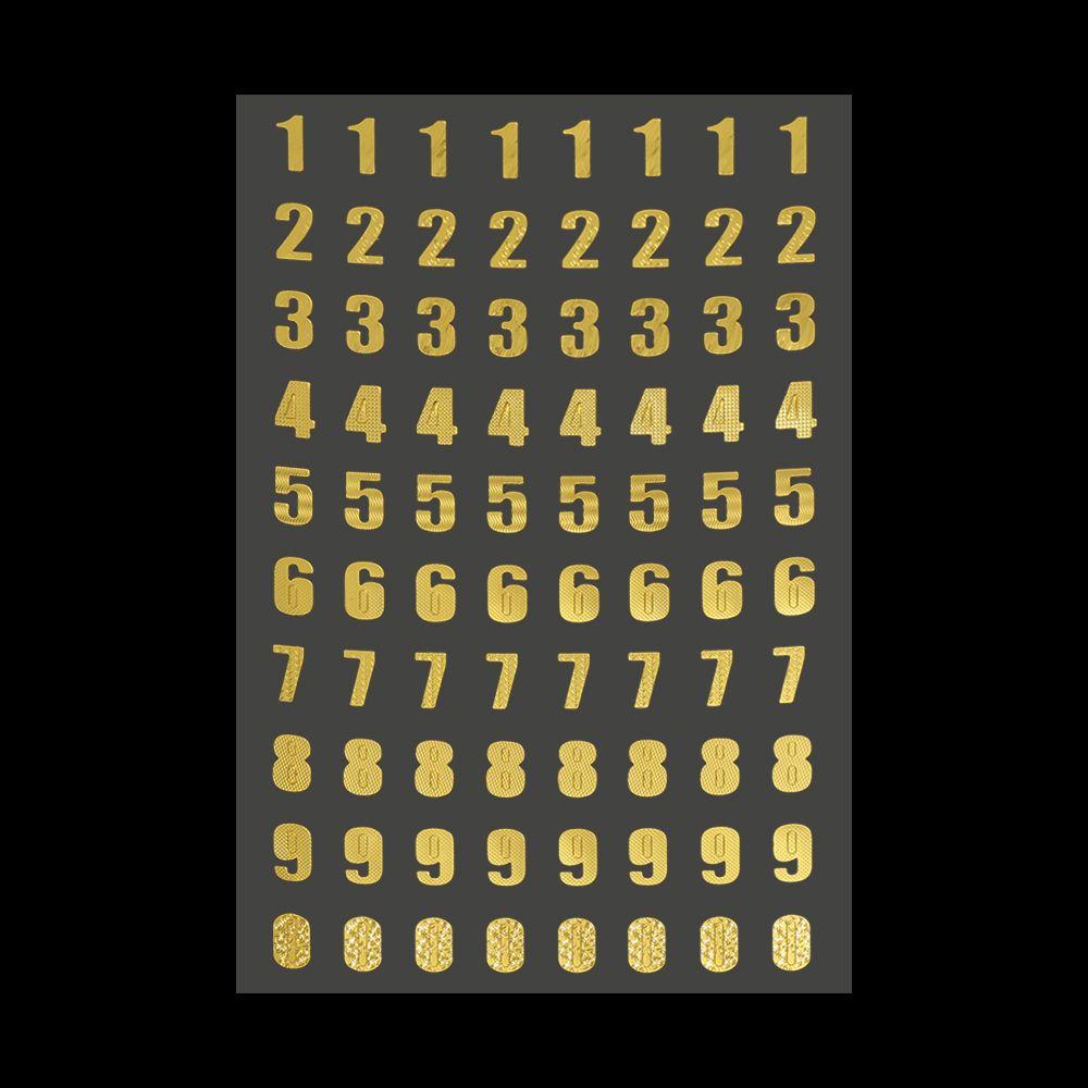 Decor Scrapbook Bronzing Pattern Planner Number sticker Letter Self Adhesive Twinkle stickers