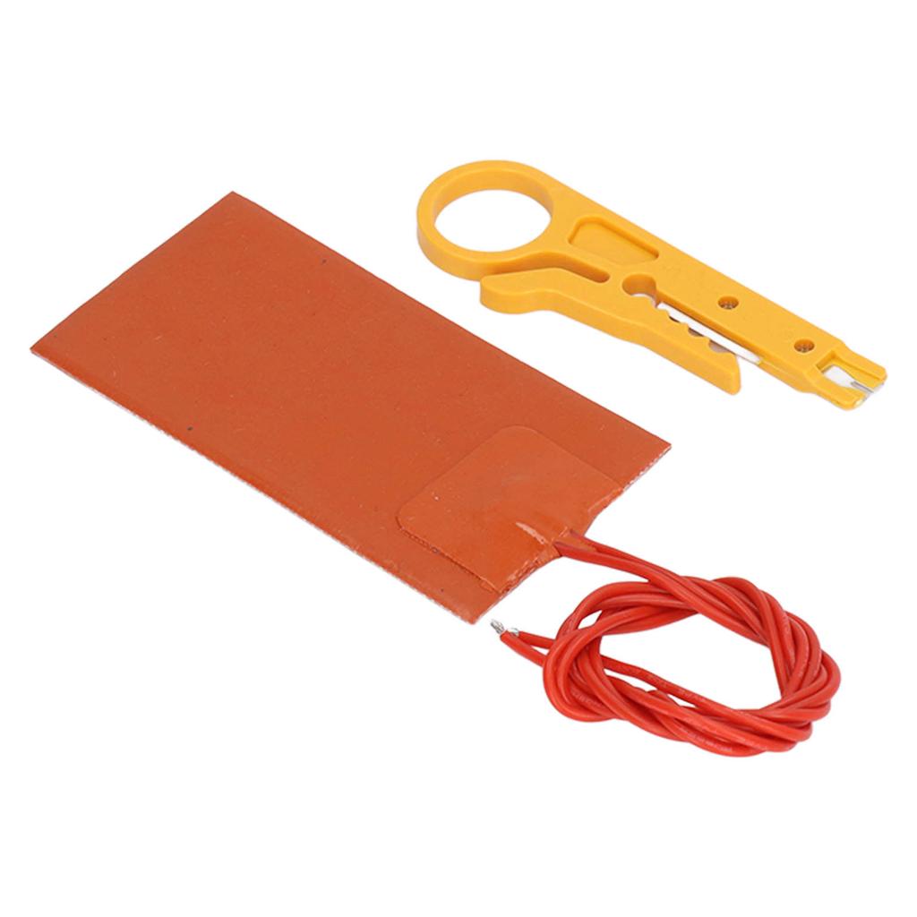 Силиконовый нагревательный коврик Безопасный Высокая эффективность теплопередачи Гибкий нагревательный мат 12В 15Вт 250 градусов Цельсия