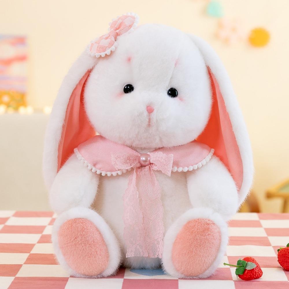 Long Ear Bunny Plushies Doll Pink Rabbit Stuffed Animals Plush Toy Holland Lop Plush Toy  Birthday
