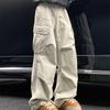 Spring Autumn Big Pocket Men's Cargo Pants Harajuku Loose Straight Wide Leg Trousers Baggy Pants Man Hip Hop Sweatpants