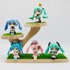 Adorable Q Version Hatsune Miku Figurine Pvc Anime Collectible Doll Set For Fans