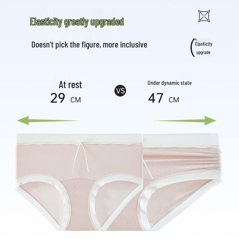 Yiershuang Women's 10A Antibacterial Ice Silk Seamless Briefs