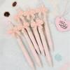 10pcs Set Pink Ballpoint Pen Bow Knot Design Sign Pen Cute Gel Pen  Student Stationery
