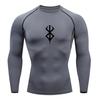 Men Sports Top Round Neck Slim Fit Long Sleeve Quick Dry Thin Soft Breathable Highly Stretchy Pullover Training Exercise Men Jogging T-shirt