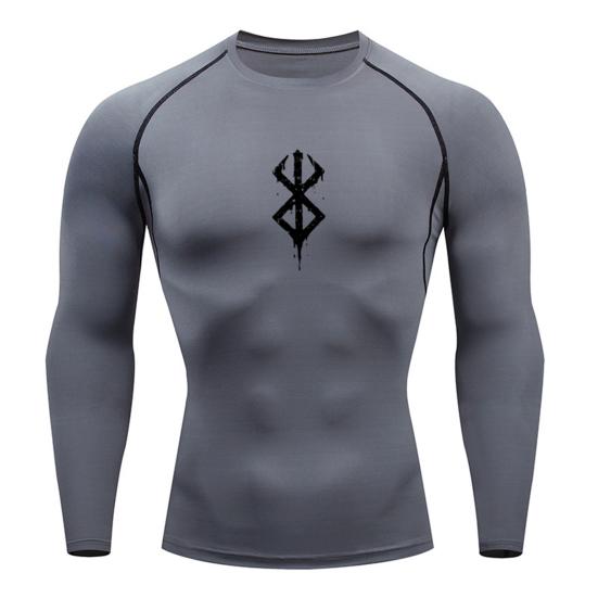 Men Sports Top Round Neck Slim Fit Long Sleeve Quick Dry Thin Soft Breathable Highly Stretchy Pullover Training Exercise Men Jogging T-shirt