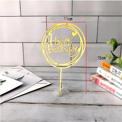 10 шт./набор Акриловый топпер для торта «С Днем рождения» в разных стилях, украшение для десерта