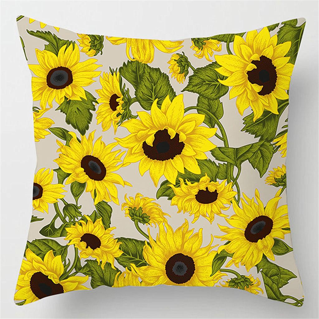 Летняя подушка с подсолнухом, домашний декор, наволочка, наволочка