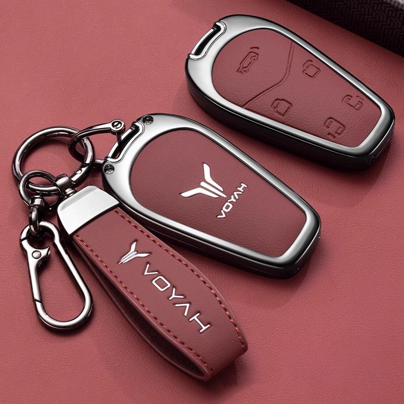 Zinc Alloy Car Key Case for Voyah Dream Dreamer PHEV EV Keychain Remote Protection Cover Bag Shell Holder Fob Accessories