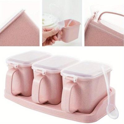 Многослойная банка для приправ, сахар, перец, соль, контейнер для специй, кухонный инструмент