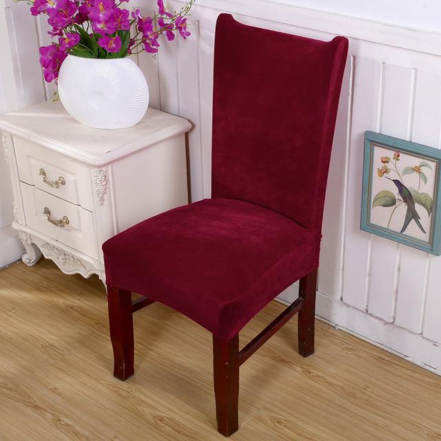 Плюшевая ткань, плотный тканевый чехол на стул, эластичные чехлы на сиденья, эластичный чехол для скамейки для офисного стула, вечеринки, банкета, отеля, гостиной