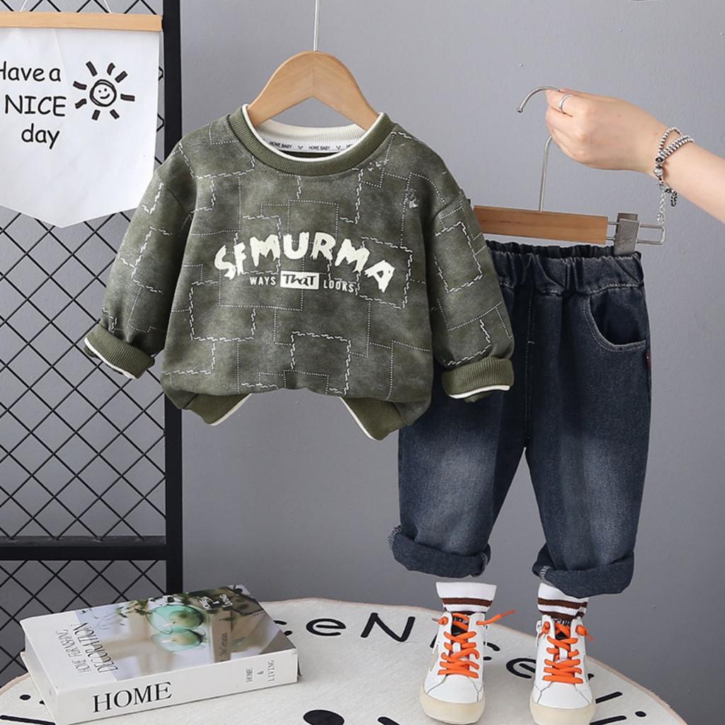 Детский повседневный комплект с длинным рукавом, удобные наряды для повседневной носки