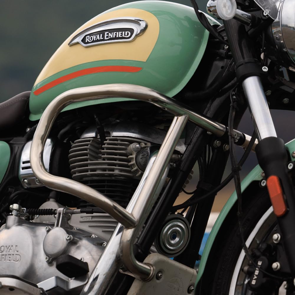 Silver Air fly Evo Engine Guard For "Royal Enfield New Classic 350" Reborn