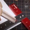 Silver & Red T-Shaped Square Ruler 6 inch Scale Ruler T-Ruler  DIY Hobby Model Making Tools