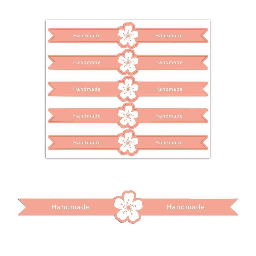 50Pcs Self-Adhesive Food Retail Package Seal Stickers Handmade Handicraft Labels Party Favors