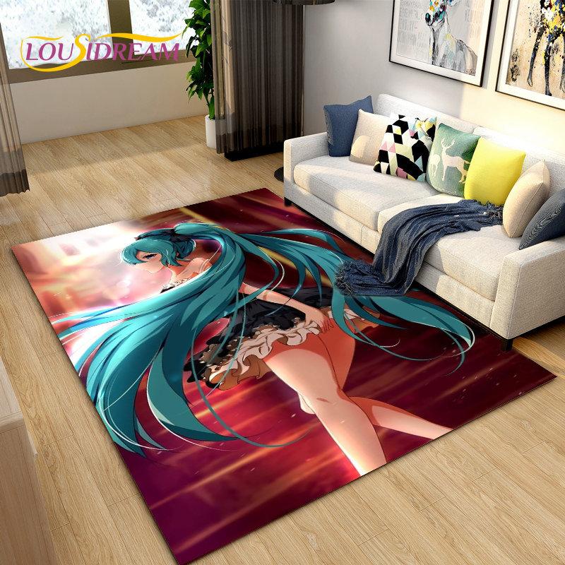 Японская музыка, аниме, мультфильм, 3D коврик, ковер для гостиной, спальни, диван, коврик для украшения, детские игры, нескользящий напольный коврик