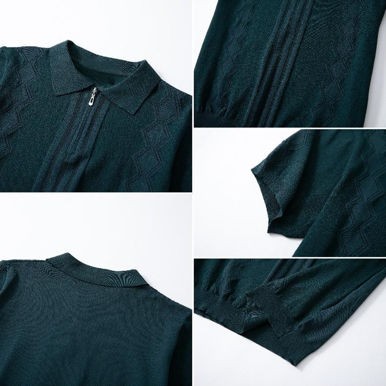 Knit Polo Shirts for Men Breathable Short Sleeve Polo Shirt Lightweight Casual Golf Shirts Collared T-Shirts Men's Summer Vacation Beach Shirts Tops