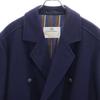Aquascutum Wool Pea Coat 38 Navy Men's Used