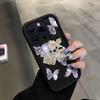 Фиолетовая наклейка-бабочка подходит для чехла мобильного телефона Apple 17promax iPhone17/16/15 с подушкой безопасности 14 противоударный 13
