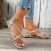 Women Flat Sandals Summer Fashion Woven Gladiator Sandals Women Beach Holiday Shoes