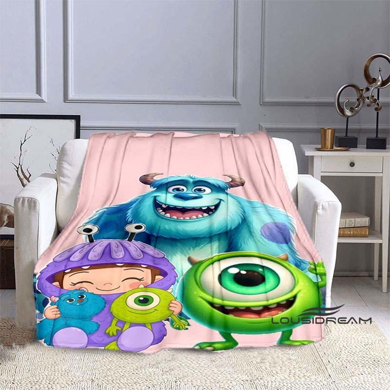 Monsters, Inc. Cartoon Gift Soft Flannel Blanket, Suitable for Beds, Sofas, and Home Bedroom Blankets.
