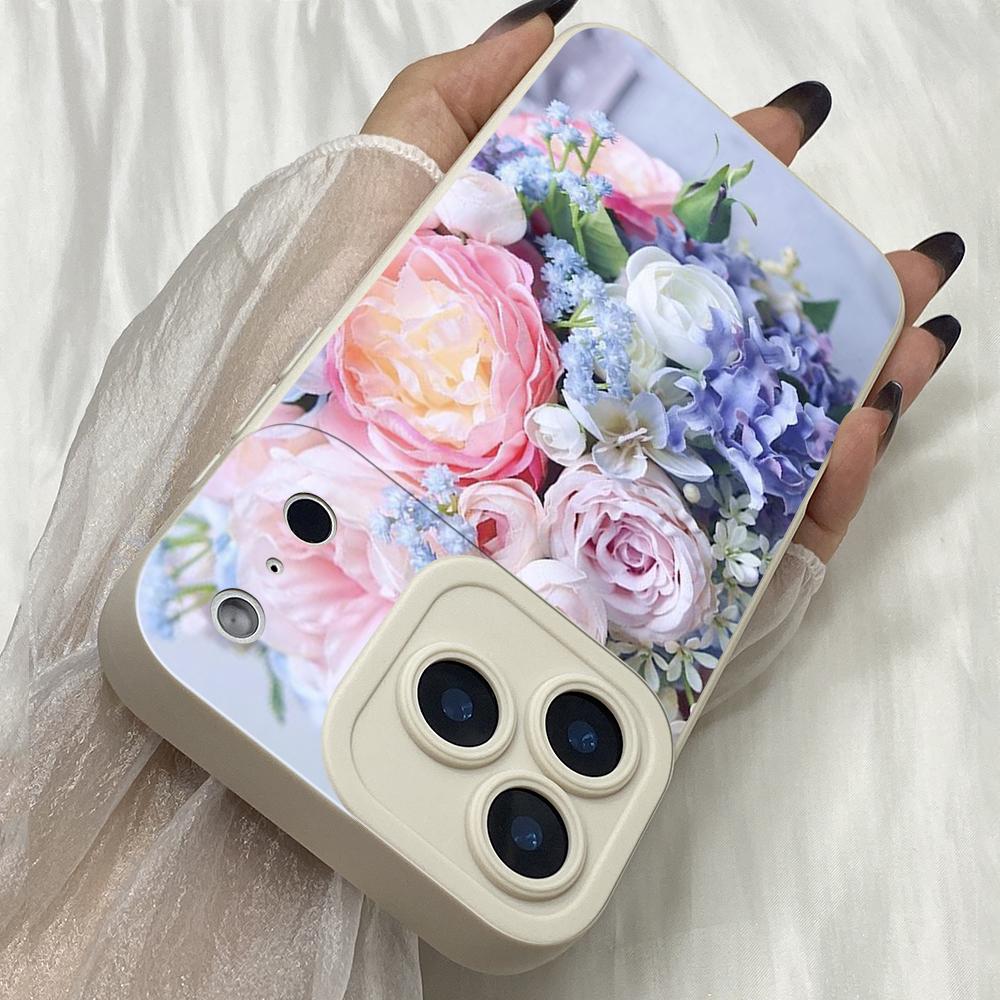 M327 Цветок Пион Ваза Ангельские Глаза Мягкий Чехол для Телефона для iPhone Samsung Galaxy Xiaomi Rdemi Huawei Honor Infinix Realme OPPO vivo Все Модели Чехол из ТПУ