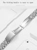 Fine Steel Watch Strap For Rolex Log Oyster Steel Belt 13mm 17mm 20mm Male And Female Folding Buckle Stainless Steel Watch Band