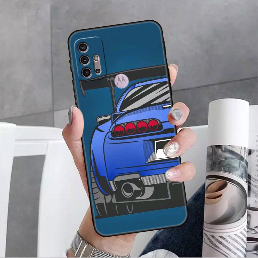 Мягкий чехол с изображением японских спортивных автомобилей JDM для Motorola G60 G30 Edge 20 30 G22 G9 Play G52 G8 G9 Power G50 One Fusion, чехол для телефона