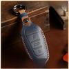 Genuine Leather Hand-Sewn Key Cover for Dongfeng Peugeot & Citroen DS