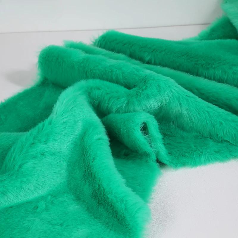 50x180cm Flush Artificial Fur Thickened Imitation Fox Fur Grass Faux Fur Fabric for Counter Decoration Carpet Clothes Scarves