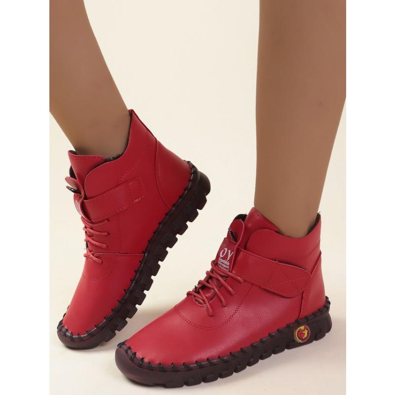 Новая весенняя повседневная женская обувь, лоферы на платформе, кожаные туфли на плоской подошве со шнуровкой, обувь без шнуровки для мам, Mujer Zapatos Chaussure Femme