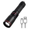 UV Flashlight 395nm Black Light USB Rechargeable Zoom Function Waterproof Portable Ultraviolet Torch