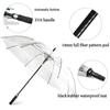 Eco-Friendly PVC Transparent Golf Umbrella,Wind-Resistant,Thick and Sturdy Long-Landled,Large-Sized Umbrella