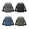 Solid Color Men Crossbody Bag Multifunctional Small Square Bag Fashion Nylon Shoulder Bag  Business