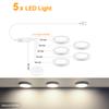 Ultra-Thin 5W LED Ceiling Panel Lights Dimmable Touch Sensor Cabinet Light For Closet, Display Shelf, Cabinet