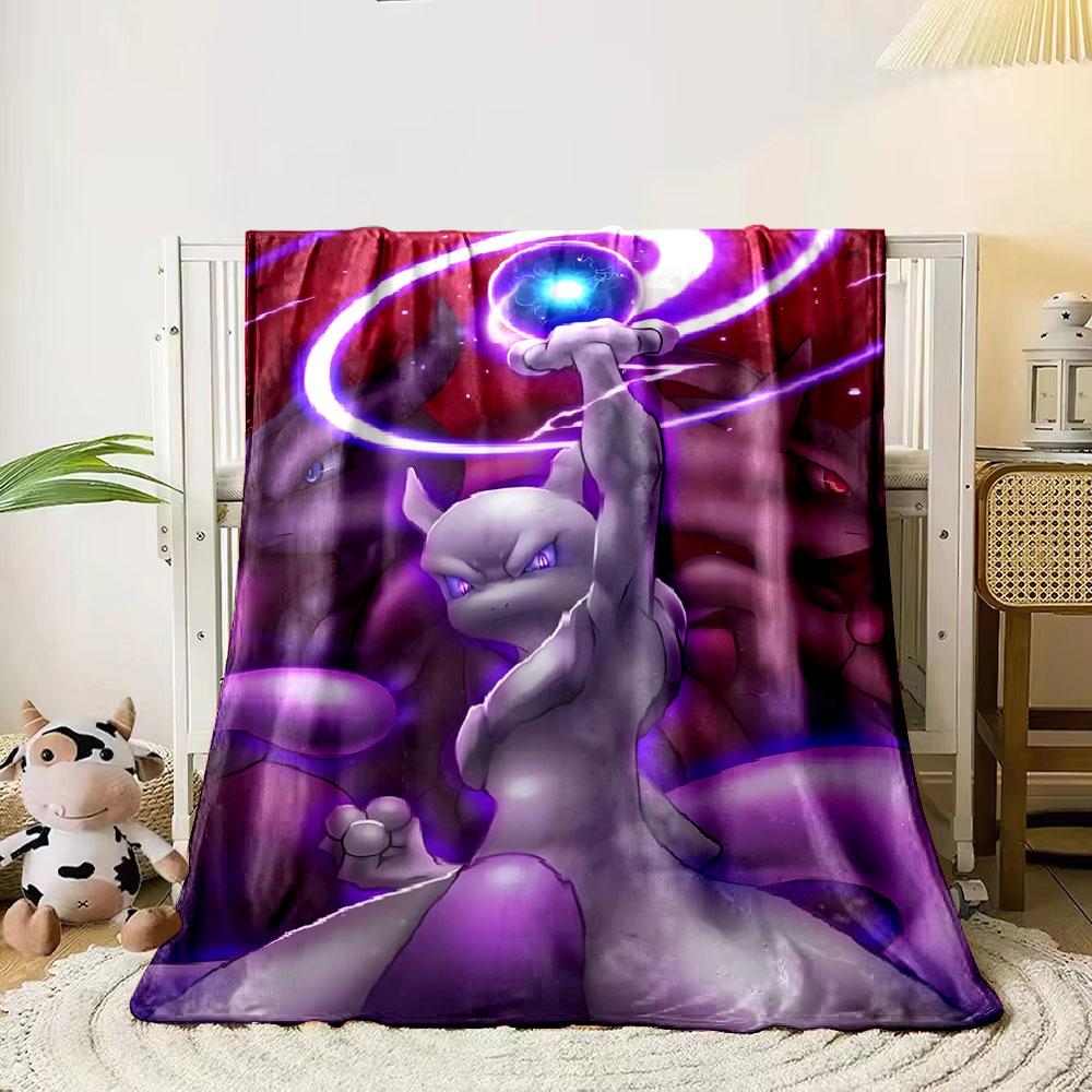 A powerful creature holds a glowing energy orb with swirling purple light. for all seasons blanket lunch break throw gift