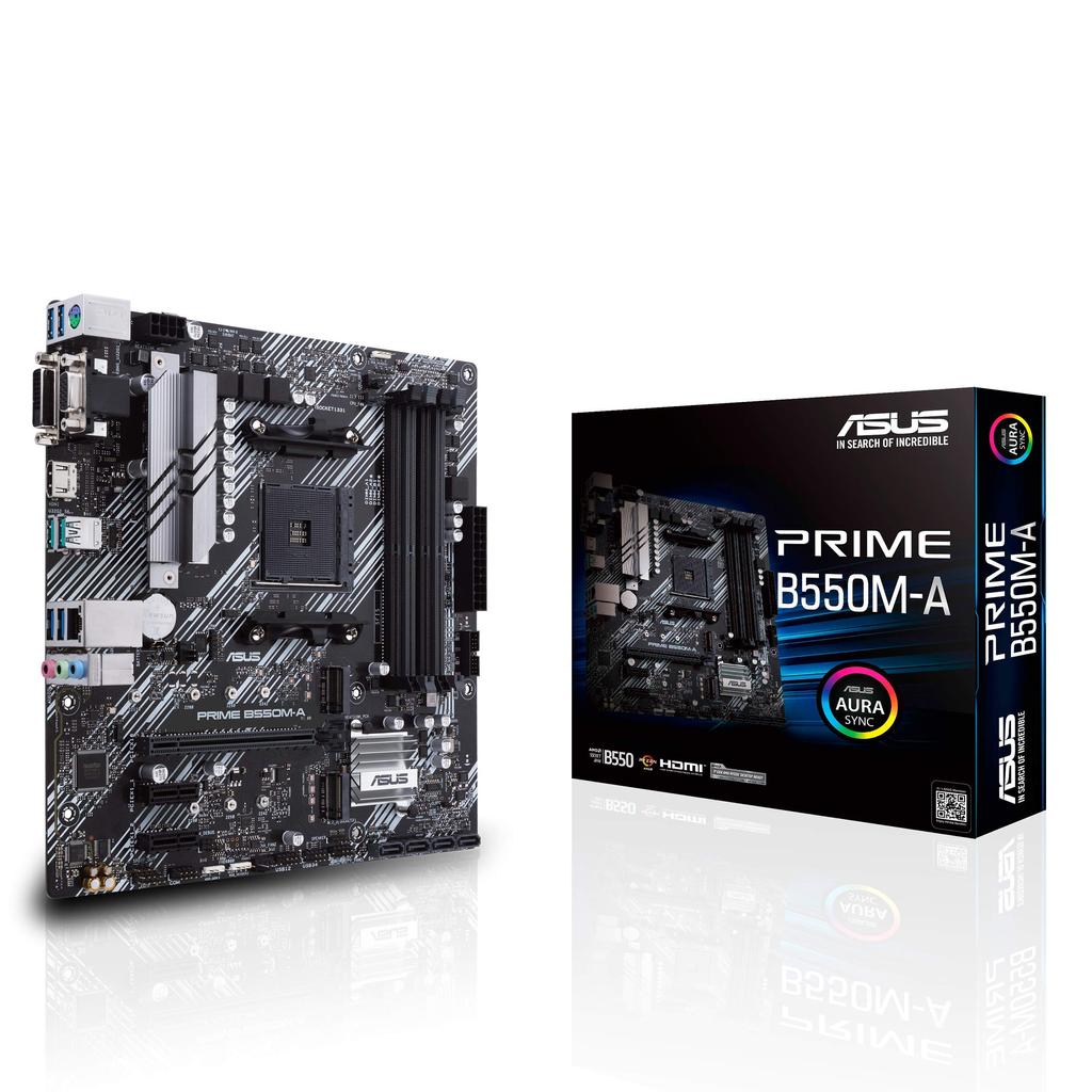 ASUS AMD B550 Equipped AM4 Compatible Motherboard PRIME B550M-A [MicroATX]