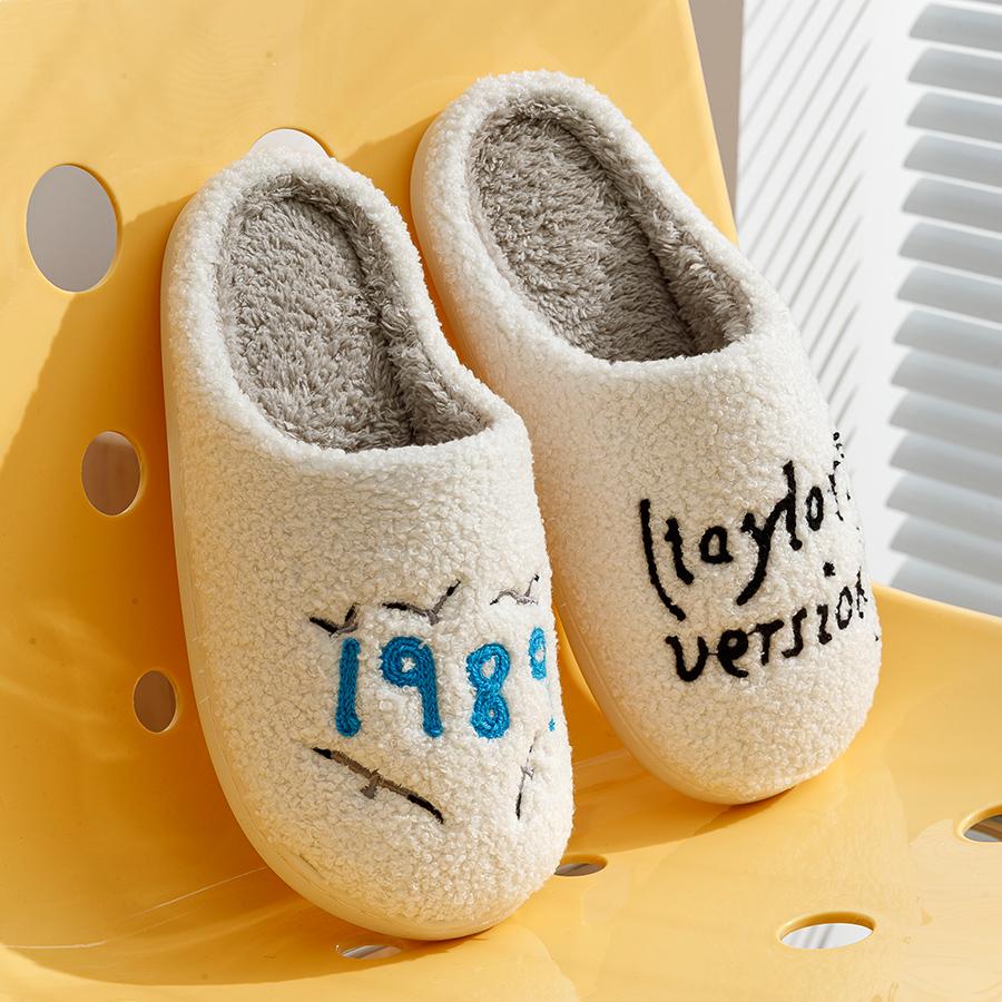 Home Women's Slippers 1989 Taylor's Style Fans Fuzzy Comfy Taylor Swift Version Gifts Swifties Seagull Funny Girl Bedroom Shoes